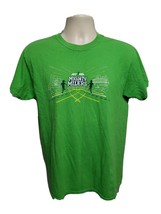 NYRR New York Road Runners Mighty Milers Run for Life Adult Medium Green TShirt - £11.68 GBP