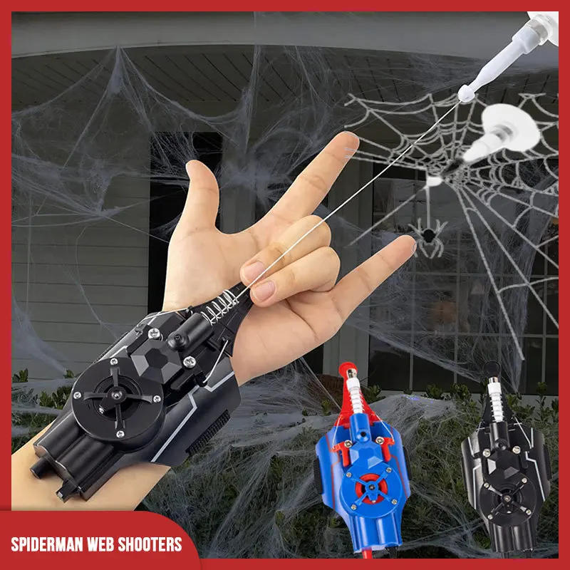 Marvel Legends Web Shooters Launcher String Toy Electric Reel-In Spider Web - £33.58 GBP+