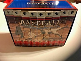 Vintage Ken Burns PBS Baseball 9 VHS Tape Boxed Series History SKU 048-042 - £11.69 GBP