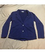 Monodoc Blue Blazer Jacket Size Small L/S French Terry Blazer Retail $140 - $1,440.51 MXN