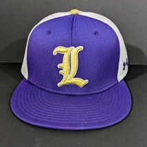 Purple Gold Hat with Old English L Size Large Under Armour Explorer Logo Trucker - £15.75 GBP