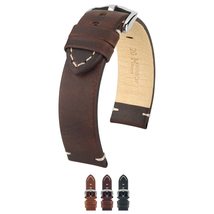 Hirsch Ranger Leather Watch Strap - Retro Leather - Softglove Leather Li... - £39.74 GBP