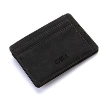 Mini Men Card Holder Wallets Zipper Coin Pocket Slim Magic Male Wallet Quality P - £23.61 GBP