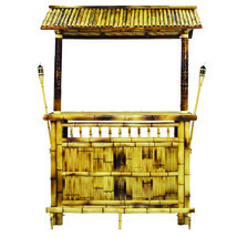 Bamboo Tiki Bar 5ft Patio Deck Indoor or Outdoor with Torches - $1,716.00