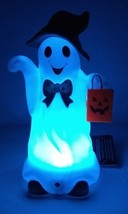 Halloween GHOST Motion Activated Decor LIGHTS Up Talks Talking Trick or Treat - £6.39 GBP