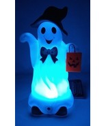 Halloween GHOST Motion Activated Decor LIGHTS Up Talks Talking Trick or Treat - $8.00