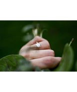 Oval Cut Diamond Hidden Halo Ring/ HPHT Oval Lab Grown Diamond Engagemen... - $1,259.98 CAD