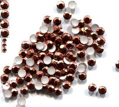 RHINESTUDS Faceted Metal 4mm AUTUMN Hot Fix Iron on   2 Gross  288 Pieces - $5.79