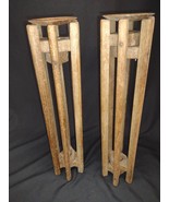 Rustic wooden candle holders - €40,81 EUR