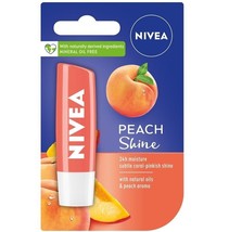 Nivea Fruity Shine PEACH lip balm/ chapstick -1 pack - Made in EUROPE - £7.11 GBP