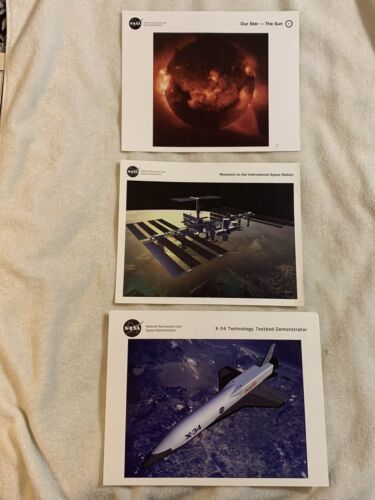 3 NASA INFORMATIONAL PHOTOS (PRINTS)  1990s  See pictures  COLORFUL &amp; Fr... - $12.95
