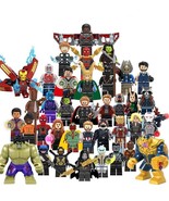 37pcs SuperHero Avengers Infinity War Thanos Hulk Thor Loki Mini figure ... - £50.89 GBP