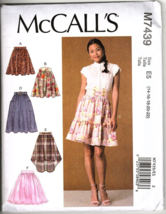 McCall&#39;s M7439 Misses 14 to 22 Tiered and Pleated Skirts Sewing Pattern New - $14.81