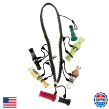 Primos Hunting Heavy Duty 5-Call Lanyard, Black - Secure Game Call Holder - $34.08