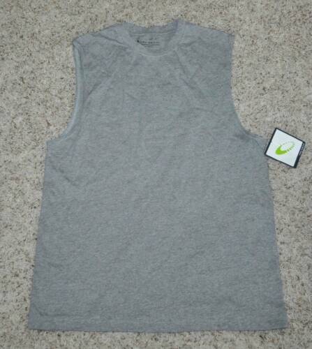 Primary image for Mens Tank Top Tek Gear Gray Crew Muscle Shirt-size S
