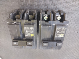 22OO37 SQUARE D HOMELINE BREAKERS: DOUBLE POLE 30A &amp; 40A, GOOD CONDITION - $12.13