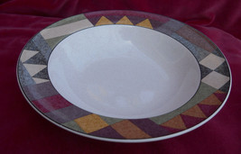 4 Studio Nova Palm Desert Rim Soup Cereal Bowls Y2216 Geometric 8 1/4&quot;- Show ... - £23.32 GBP