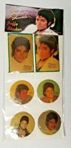 Vintage Michael Jackson THRILLER Puffy Stickers-NIP Set of 6 sealed New in Pkg - £11.98 GBP
