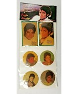 Vintage Michael Jackson THRILLER Puffy Stickers-NIP Set of 6 sealed New ... - £11.98 GBP