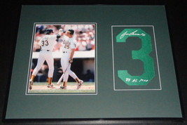 Jose Canseco Signed Framed 16x20 Jersey # &amp;  Photo Display A&#39;s w/ McGwire - £96.96 GBP