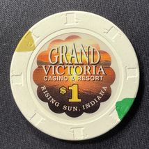 (1) $1. GRAND VICTORIA CASINO CHIP - RISING SUN, INDIANA 1996 - $7.95