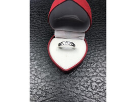 925 Sterling Silver Mother of Pearl Inserts Ring Size 5.5 - $25.02