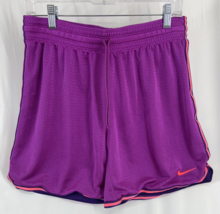 Nike Dri Fit Pink Athletic Activewear Women&#39;s Shorts Drawstring Size M - £11.05 GBP