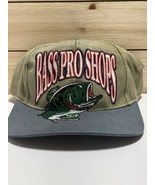 Vintage Bass Pro Shops Hat Big Fish Logo On Brim Fishing Promo Hat Snapb... - $123.41 CAD