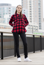 Women Shirt Unbranded Women Checkered Adjustable Sleeve Shirt Size XL Re... - $6.90
