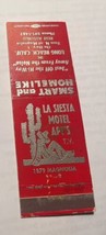 La Siesta Motel &amp; Apartments Long Beach California CA Match Cover - $9.89
