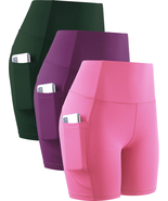 High Waist Yoga Shorts for Women Workout Running Shorts Naked Feeling Bi... - €56,24 EUR