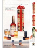 1950s Canadian Club Blended Canadian Whiskey PRINT AD Christmas BX1 - $10.66 CAD