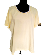 Tee Shirt  Womens Short Sleeve Buttery Yellow Allison Brittney Tee Shirt... - £7.83 GBP