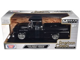 1958 Chevrolet Apache Fleetside Pickup Black &quot;Maxx Design&quot; &quot;American Cla... - $49.95