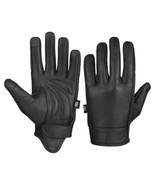 Biker Gloves Gel Palm Premium Soft Leather Gloves Motorcycle Apparel - £18.85 GBP