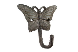 [Pack Of 2] Cast Iron Butterfly Hook 6&quot;&quot; - £38.41 GBP