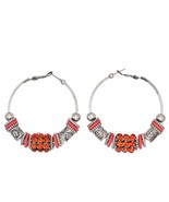 Bohemian Crystal Earrings - Orange - £12.38 GBP