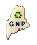 1990s Maine Gross National Products Pin Enamel Filled Vintage GNP 2 F6E - €17,16 EUR