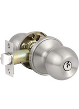 6 Pack Keyed Alike Entry Door Knobs Brushed Nickel 3 Keys Per Lock - $49.49