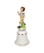 Norman Rockwell All American Football Player Porcelain Bell Children&#39;s S... - £12.33 GBP