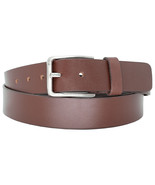 Real Genuine Leather Mens Brown Belt with Heavy Buckle - $333.40 MXN+