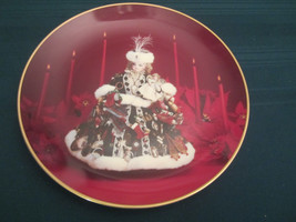 CHRISTMAS LADY Doll Collector Plate FRENCH DOLL Gorham - $185.81 MXN