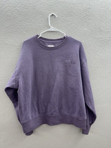 Reflex Womens Sweatshirt Size 2XL Purple Pullover Crewneck LOVE Embroidered - £12.19 GBP