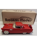 1956 FORD THUNDERBIRD NO 13 BROOKLIN MODELS 1/43 MIB RED MADE IN ENGLAND - $88.20 CAD