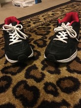 Reebok Men&#39;s Black Red White Low Top Walking Sneakers Shoes Size 7.5 - £31.58 GBP