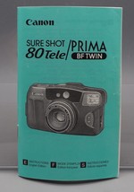Canon 35mm SureShot 80Tele Prima Camera Instructions Manual - £11.72 GBP