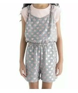 Blush by US Angels ~ 2-Pc. Set ~ Large (14/16) ~ Grey &amp; Pink Romper &amp; T-... - $427.24 MXN