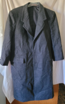 VTG Raja&#39;s Fashions Wool Lined Dress Coat Long Button-Up Church Work Fun... - $831.77 MXN