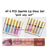 S.he Sparkle Lip Oil Lip Shiner Lip Gloss All 6 PCS Set - $11.59 CAD+