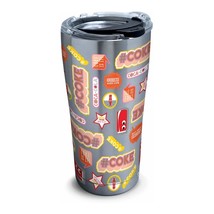 Tervis Coca-Cola Icon 20 oz. Stainless Steel Tumbler W/ Lid New - £12.14 GBP